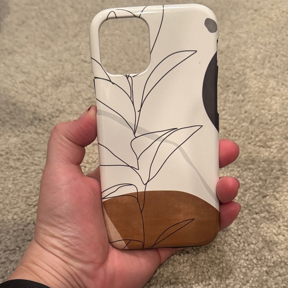 Clear and Black Phone Case